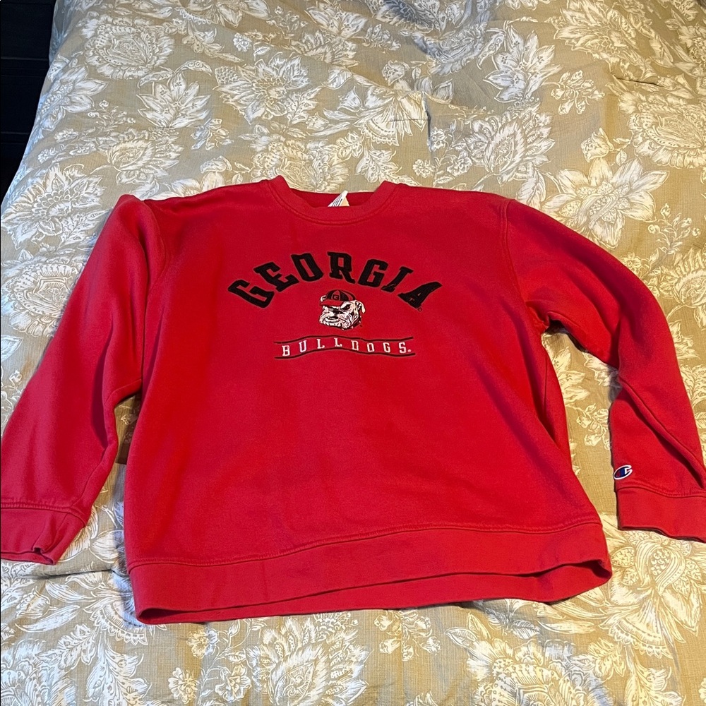 Champion Red Georgia Bulldogs Sweatshirt